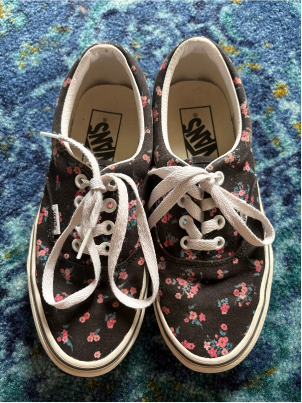 Vans Era Floral Print Sneakers Kids 3.5